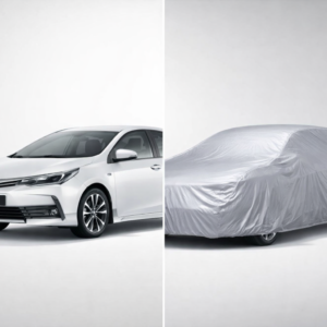 Toyota Corolla (2006–2023) Silver Parachute Car Top Cover – Waterproof, Dustproof, Heat Resistant Full Body Protection - Image 3
