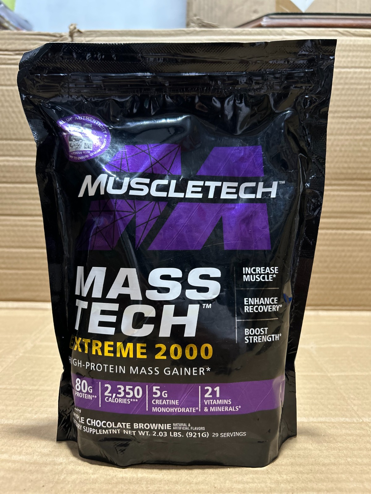Muscletech Mass Tech Xtreme 2000 Mass Gainer Powder – 2.03 lbs High-Calorie Muscle Builder Supplement - Image 3