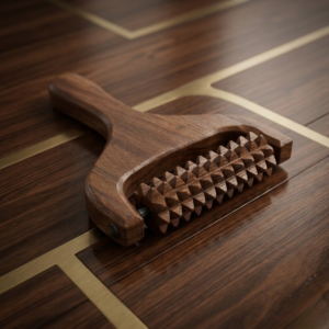 Handcrafted Wooden Scalp, Head, Neck, and Shoulder Massager – Reflexology & Acupressure Roller - Image 1