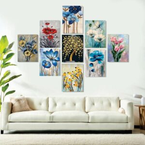 Set of 9 Premium Wall Art Photo Tiles – Modern Home Decor Sets 8x11 - Image 1