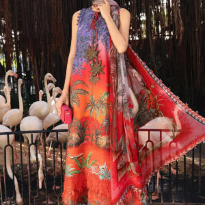 Elegant Embroidered Lawn 3 Piece Unstitched Suit with Chiffon Dupatta MBL-MPT-2907-B-26 – Summer Collection 2026 - Image 4