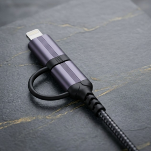 Original 2-in-1 Type-C and Lightning to 3.5mm Headphone Jack Adapter Dual Connector Handfree Audio Converter Direct Plug and Play No Bluetooth Required - Image 2