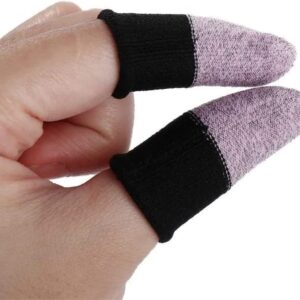 Premium Gaming Finger Sleeves Bundle 1 Pair Anti Sweat Touchscreen | Random Colour - Image 1