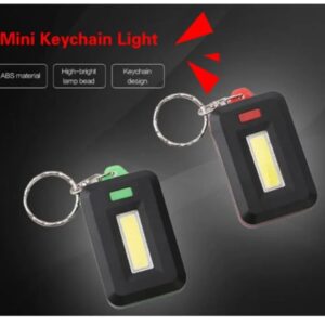 Mini COB LED Keychain Flashlight 3 Modes | Portable Rechargeable Keychain Torch | Emergency Pocket Light (Random Color) - Image 2