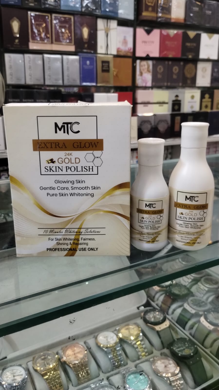 MTC International Extra Glow 24K Gold Skin Polish Kit – Professional Face & Body Brightening System - Image 5
