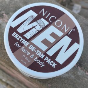 NICONI MEN Enzyme De-Tan Pack for Face & Body – Deep Cleansing & Skin Brightening Tan Removal Cream - 300g - Image 4