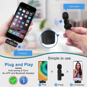 K11 2 IN 1 Collar Wireless Microphone Iphone/Android & Type C Supported - Image 2