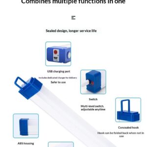 Tube Light Big Emergency Rechargeable Outdoor LED For load shedding camping and everyday lighting needs - Image 2