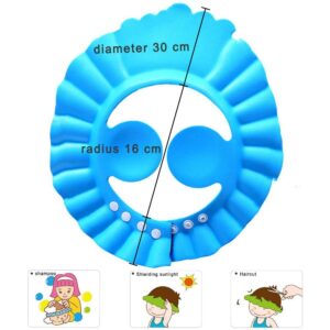 Baby Shower Cap With Stopper | Silicon Baby Shower Cap | Soft & Safe Material  | Random Color - Image 2