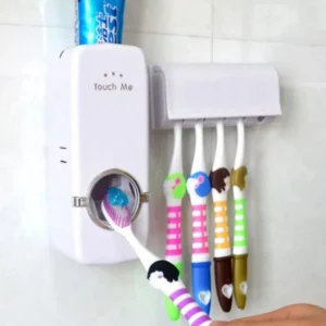 Automatic Toothpaste Dispenser With Toothbrush Holder Easy Use Bathroom Accessory - Image 4