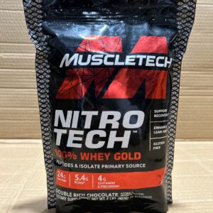 MUSCLETECH NITRO-TECH 100% Whey Gold Protein Powder 2lbs – Premium Whey Blend for Muscle Recovery & Lean Muscle Support - Image 3