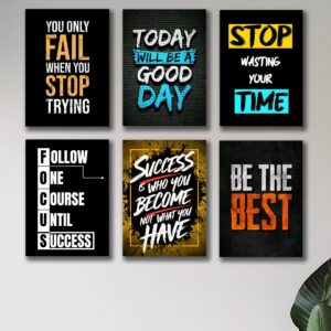 Set of 6 Premium Wall Art Photo Tiles – Modern Home Decor Sets 8x11 - Image 1