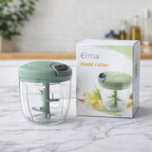 Eotia Manual Food Chopper – High-Speed 3-Blade Hand Cutter for Vegetables, Fruits & Herbs - Image 1