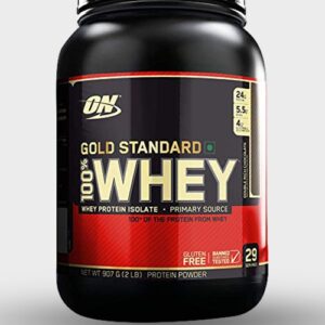 Optimum Nutrition Gold Standard 100 Percent Whey Protein Powder Double Rich Chocolate Flavor 2 Pounds 907g - Image 3