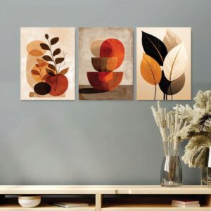 Set of 3 Premium Wall Art Photo Tiles – Modern Home Decor Sets 8x11 - Image 1