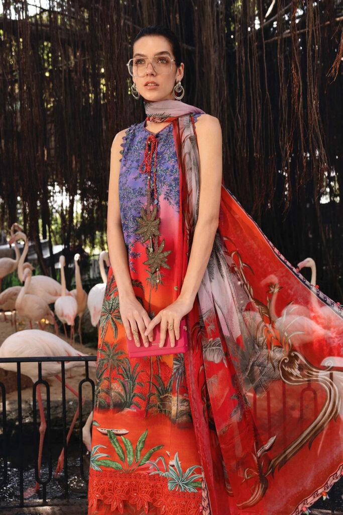 Elegant Embroidered Lawn 3 Piece Unstitched Suit with Chiffon Dupatta MBL-MPT-2907-B-26 – Summer Collection 2026
