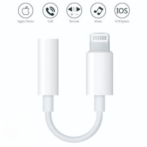 iPhone Lightning to Headphone Jack Adapter | Single Handfree Connector for Apple iPhones - Image 1