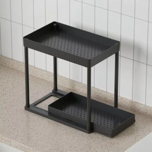 Multi-Functional Kitchen Shelf | Nail-Free Installation | Rust-Proof Carbon Steel Organizer | Waterproof & Strong Load-Bearing | Random Colour - Image 4
