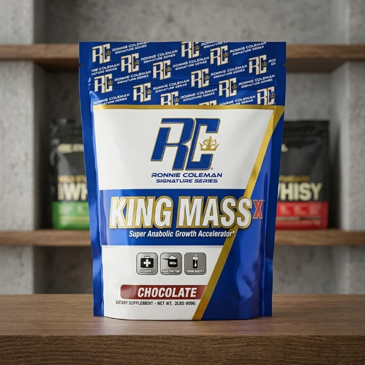 King Mass Chocolate Protein Weight Gainer Powder for Muscle Mass & Strength - Image 3