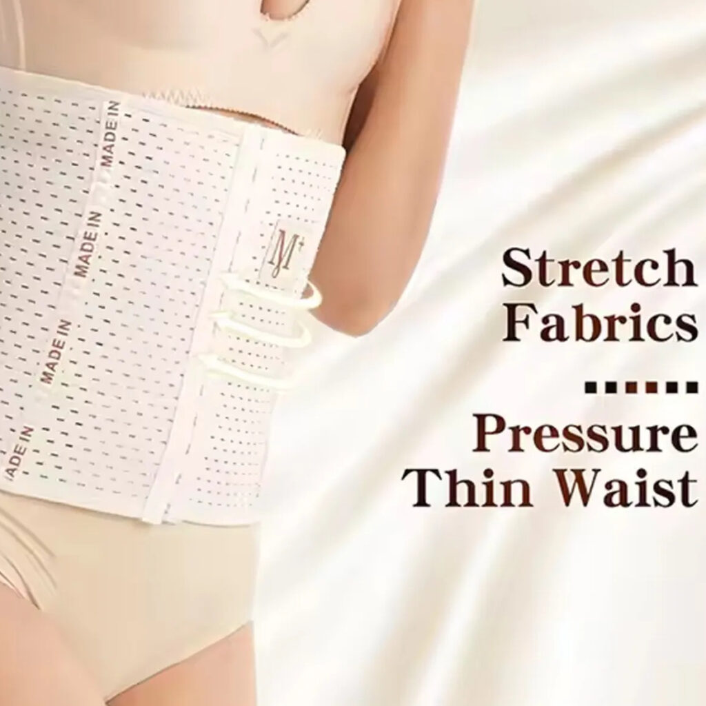 M + Belly Belt 6 Hooks Body Shaper & Tummy Controller ~ Size : 3XL ~ Color : Skin