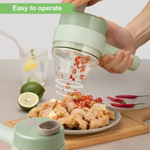 Electric Handheld Vegetable Cutter Slicer Multifunctional Food Chopper Compact Durable And Easy To Use Kitchen Tool - Image 1