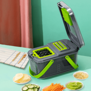 22 In 1 Vegetable Cutter With Stainless Steel Blades And Interchangeable Accessories Multipurpose Kitchen Slicer Tool - Image 2