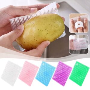 Silicone Fruit And Vegetable Cleaning Brush With Handle Flexible Kitchen Cleaning Tool For Potatoes Carrots Corn | Random Color - Image 2