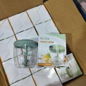 Eotia Manual Food Chopper – High-Speed 3-Blade Hand Cutter for Vegetables, Fruits & Herbs - Image 4
