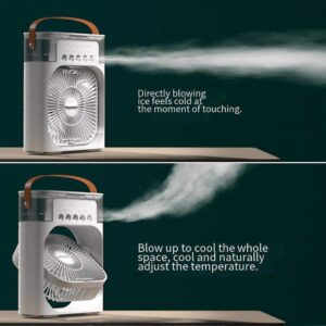 Mini Portable Air Cooler Fan with Evaporative Cooling | 3-Speed Personal Air Conditioner | Random Color - Image 2