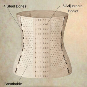 M + Belly Belt 6 Hooks Body Shaper & Tummy Controller ~ Size : 3XL ~ Color : Skin - Image 4