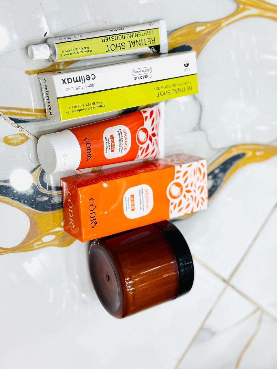 Ultimate Skin Transformation Bundle Deal – Retinal Shot Booster, Orange Enzyme Gel & Zafrani Whitening Cream (Pack of 3) - Image 4