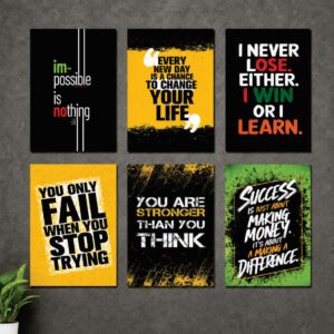 Set of 6 Premium Wall Art Photo Tiles – Modern Home Decor Sets 8x11 - Image 1