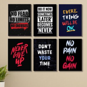Set of 6 Premium Wall Art Photo Tiles – Modern Home Decor Sets 8x11 - Image 1