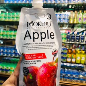 Mokeru Professional Apple Ammonia-Free Black Hair Cream – Non-Toxic Fast Hair Dye for Men and Women - Image 2