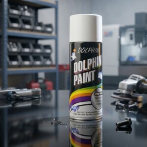 Dolphin Multi-Purpose Spray Paint – Fast-Drying, Anti-Rust & Scratch Resistant – High-Gloss Finish for Metal, Wood, Plastic & Automotive – 300ml - Image 2
