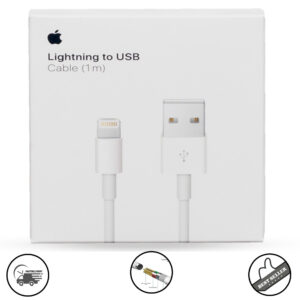 Apple Lightning to USB Cable for iPhone, iPad & iPod – Fast Charging & Data Sync Cable - Image 1