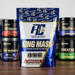 King Mass Chocolate Protein Weight Gainer Powder for Muscle Mass & Strength - Image 1
