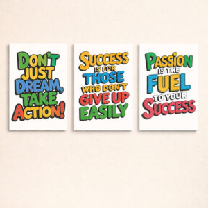 Set of 3 Premium Wall Art Photo Tiles – Modern Home Decor Sets 8x11 - Image 1