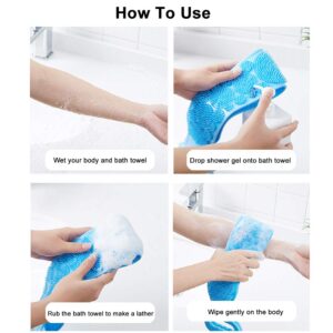 Single Side Silicone Bath Towel Scrubber – Soft Body Cleaning Brush (Random Color) - Image 1