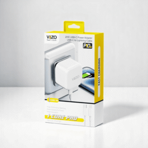 iCore Pro – Premium 3-Pin iPhone Charger with Original Lightning Cable | Best Quality iphone Charger | Vizo iCore Pro – IOS Charger - Image 1
