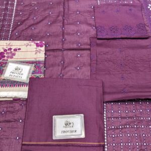 ✨ KHAADI ✨ 3 Piece Khaadi chicken Kari Unstitched Suit new Collection for womens - Image 1