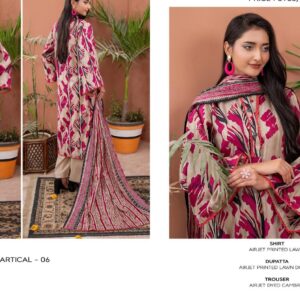 ✨ ZESH   ✨ 3 PieceUnstitched Suit ZESH SUMMAER LAWN COLLECTION 2025 - Image 1