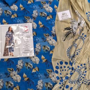 ✨ BINSAEED❤️  Bana Dora 3piece Unstitched Suit SUMMAER LAWN COLLECTION - Image 1