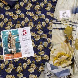 ✨ BINSAEED❤️  Bana Dora 3piece Unstitched Suit SUMMAER LAWN COLLECTION - Image 1