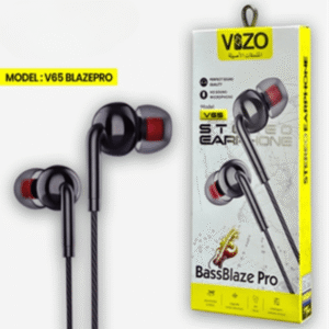 V65 Blaze Pro – Wired Stereo Earphones | Best Quality Hand Free | Hands-Free For Mobile Phone | Headphone – Earphones - Image 1