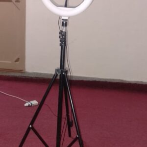 Portable 10-Inch LED Ring Light with 7 Feet Adjustable Tripod Stand & Mobile Holder | 3 Light Modes | Foldable 2 Feet | USB Powered - Image 5