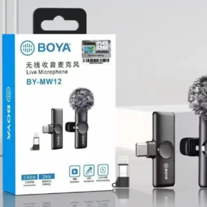 BOYA BY-MW12 / BY-MW13 Wireless Lavalier Microphone for iPhone, Android & DSLR | Type-C & Lightning | Noise Reduction | Live Streaming, Vlogging & Recording Mic - Image 3