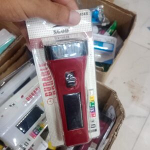 SGOD Rechargeable Torch Features A Solar Panel For Charging - High Performance Bright Handheld Flashlight Emergency Solar Outdoor Lighting Pen (Random Color) - Image 3