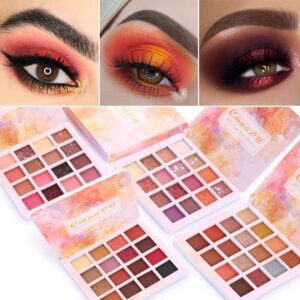 16 Color Eyeshadow Makeup Palette Matte & Shimmer Powder Eye Shadow Kit - Multi Color - Image 1
