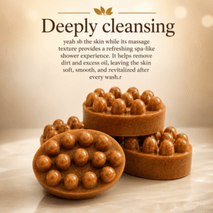 Instant Glow Exfoliating Massage Shower Soap – Deep Cleansing Body Soap with Textured Massage Surface for Smooth, Soft & Refreshed Skin | Suitable for All Skin Types - Image 2